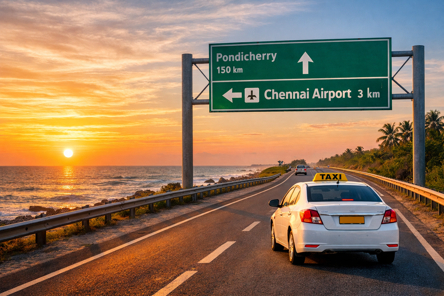 Pondicherry to Chennai Airport Taxi Fare
